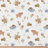 Printed Cotton PICOTI White / Blue